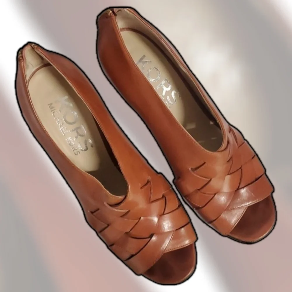 KORS Michael Kors Siletto Shoes Womens 7.5 Ismene Platform 5